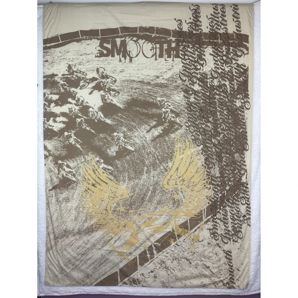 Smooth Industries Motocross Bedding Set Curtains Pillowcase Full Queen Sheet